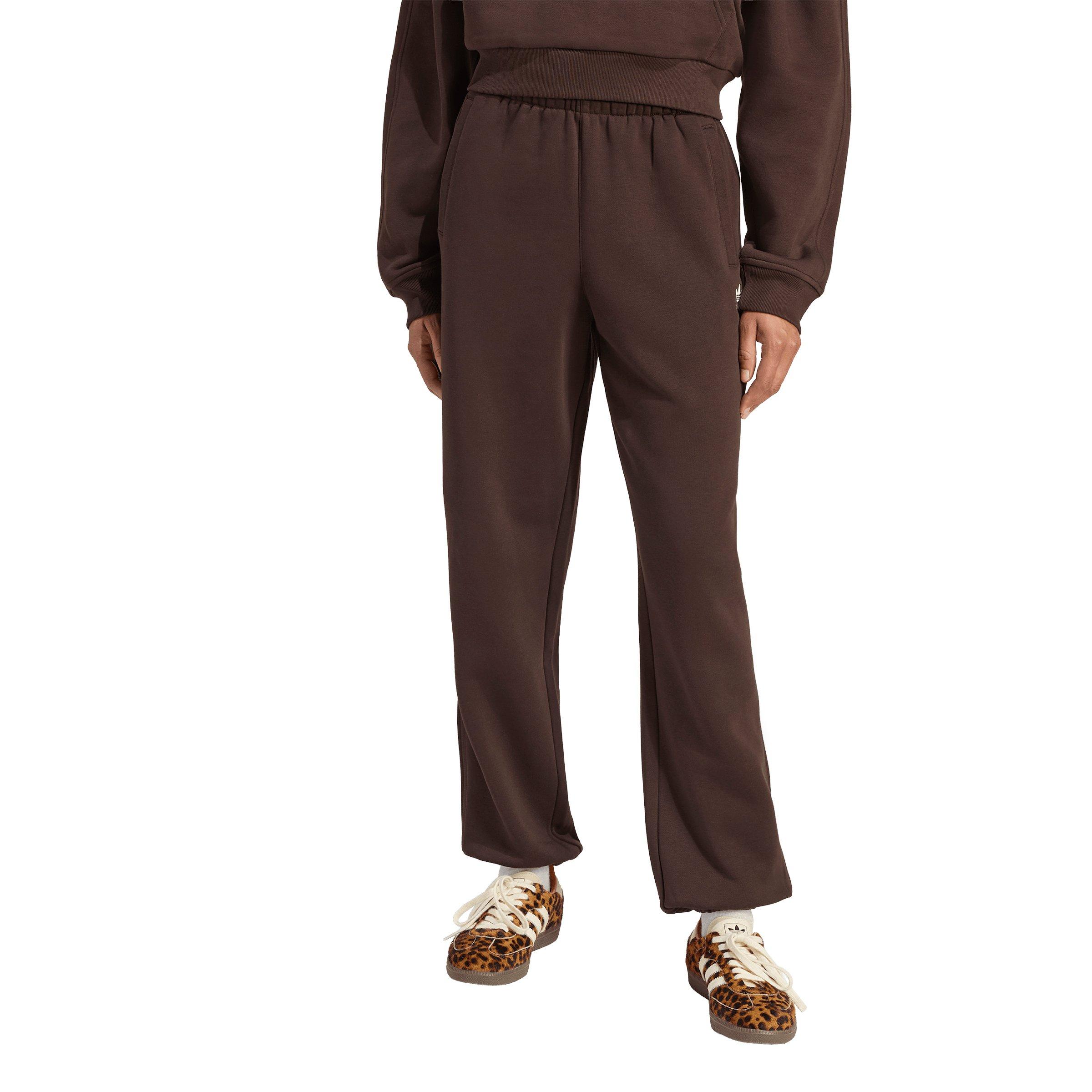 adidas Originals Women's Essentials Fleece Loose Joggers - Brown - BROWN